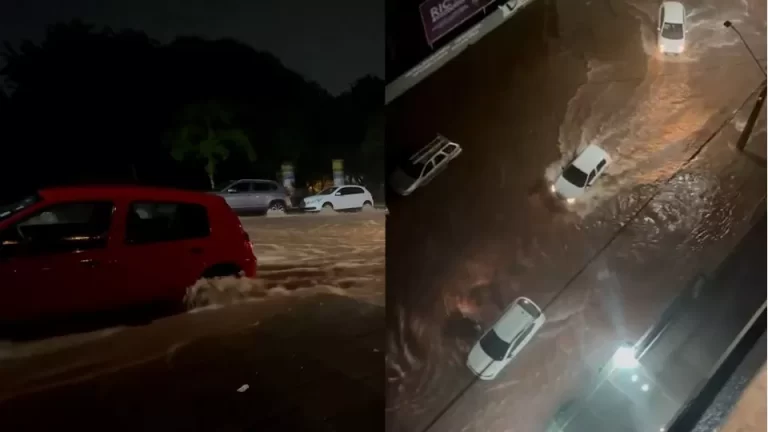 Por que ruas do centro de Cascavel alagaram durante tempestade?