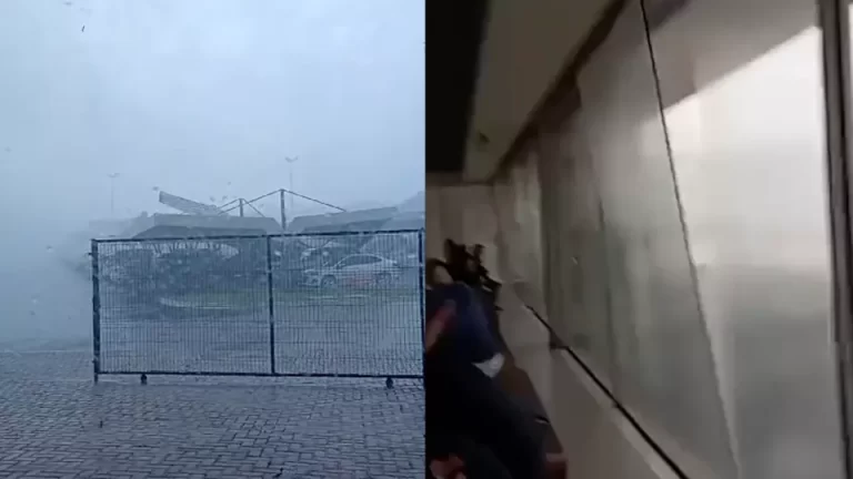 Janelas quebram e telhados são arrancados em cooperativa durante tempestade em Medianeira