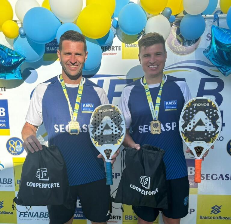 Zé Colmeia e Rafa Kerber conquistam medalha de ouro para AABB rondonense na JESAB