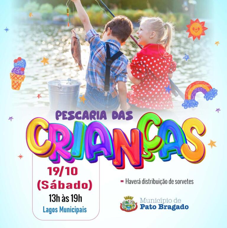 Pato Bragado fará pescaria nos lagos em comemoração ao mês das crianças