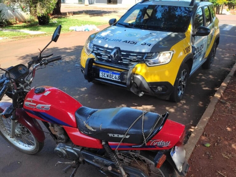 Motocicleta furtada no fim de semana é recuperada em Marechal Rondon