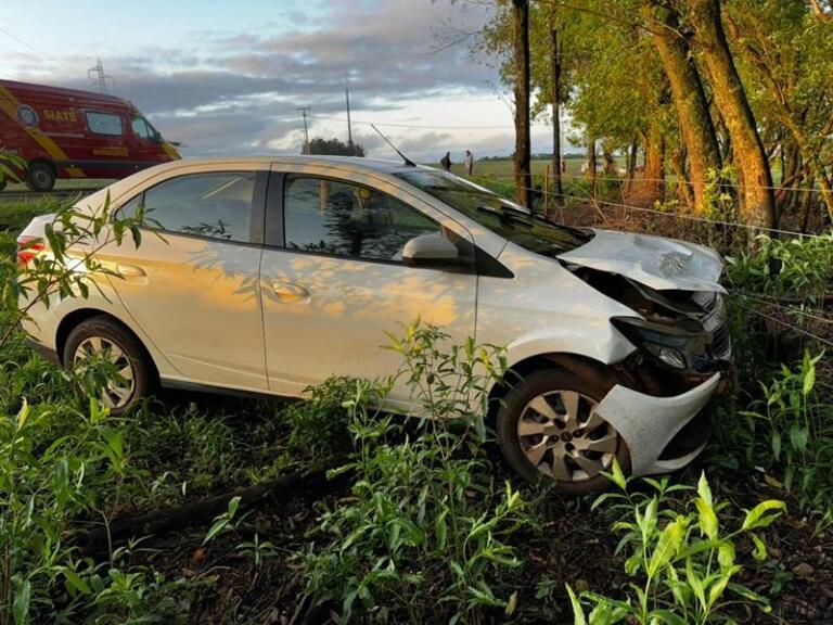 Adolescente fica ferida em acidente entre Nova Santa Rosa e Marechal Rondon