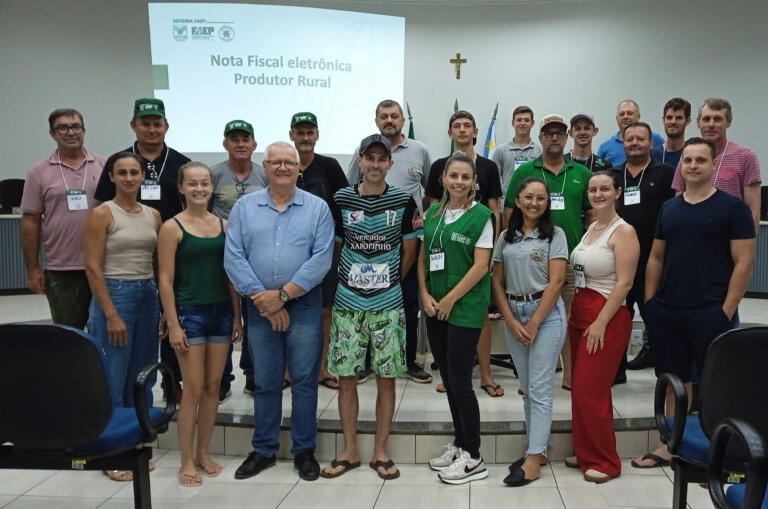 Produtores de Pato Bragado recebem treinamento para emissão de nota fiscal eletrônica
