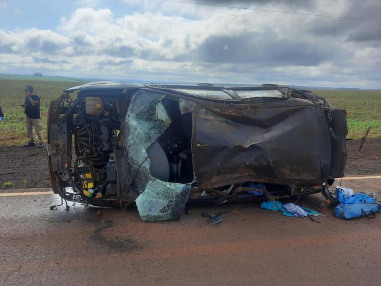Jovem de 24 anos morre em capotamento em São Pedro do Iguaçu
