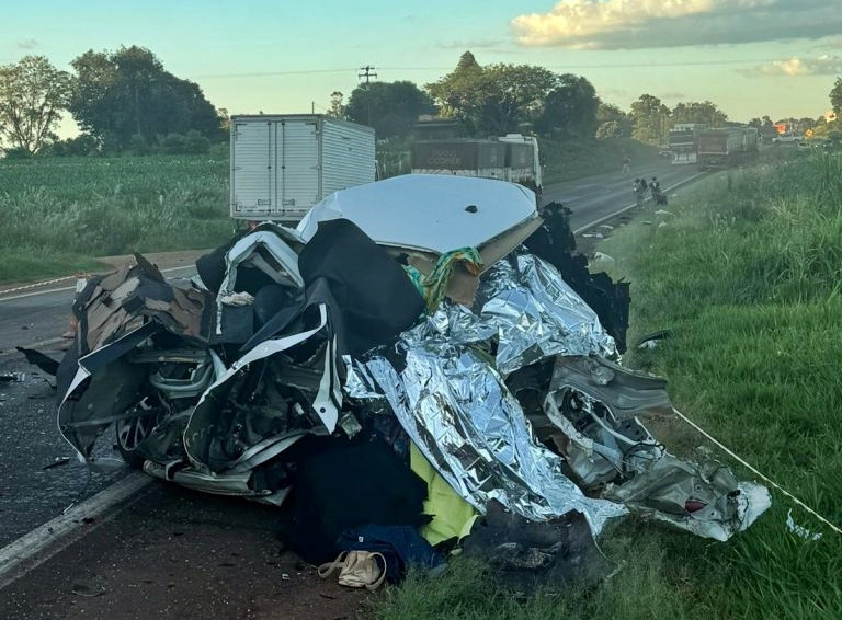 Carro com placas de Cascavel se envolve em acidente no Sudoeste do Paraná