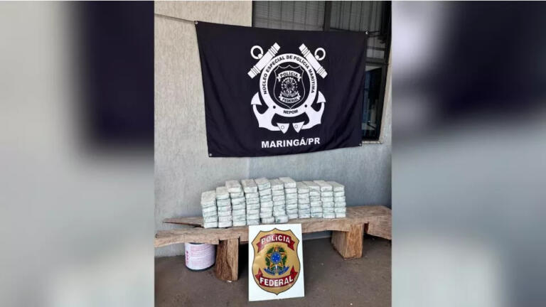 PF prende homem transportando 70,4 quilos de cocaína no Paraná