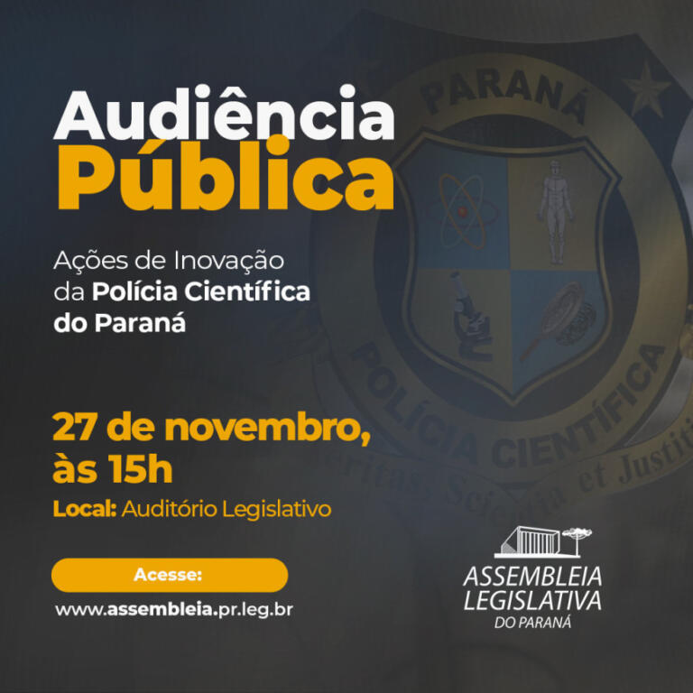 Audiência Pública vai debater modernização sobre gestão de vestígios cadavéricos no Paraná