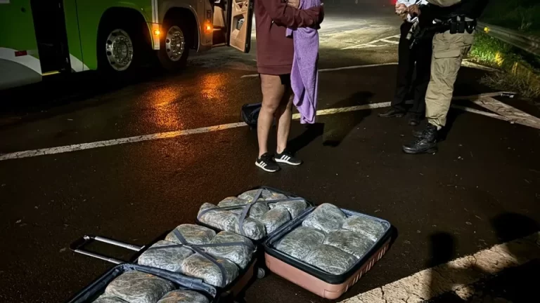 “Marihuana en la maleta”: venezuelana é detida com 17 quilos de maconha