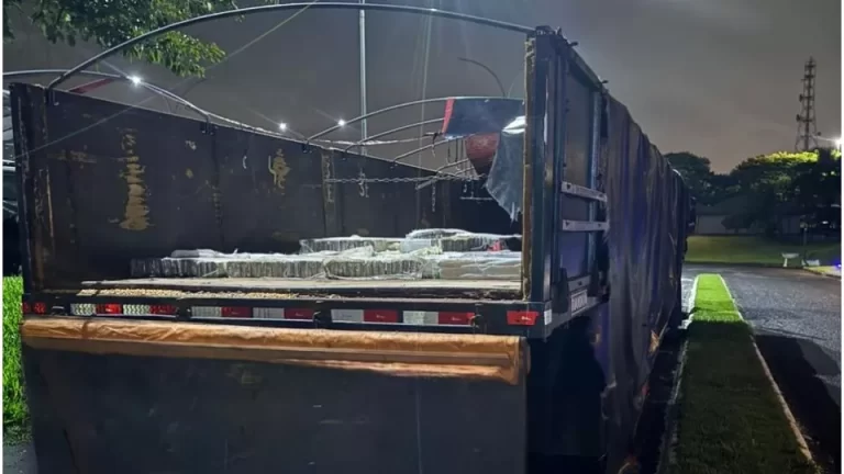 Homem é preso com uma tonelada de maconha na BR-277 em Céu Azul