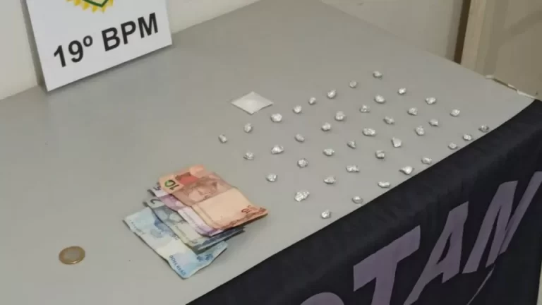 Homem é preso com 40 pedras de crack em Toledo