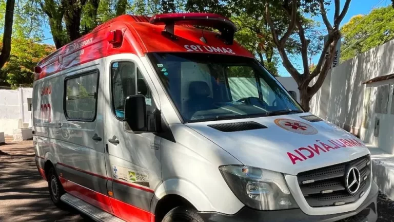 Acidente na avenida de Porto Mendes deixa homem com ferimentos graves