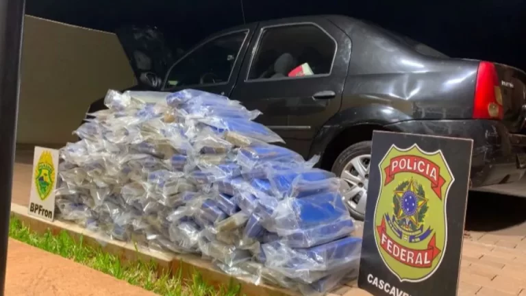 Casal é preso com 110 quilos de maconha na BR-277 em Santa Tereza do Oeste