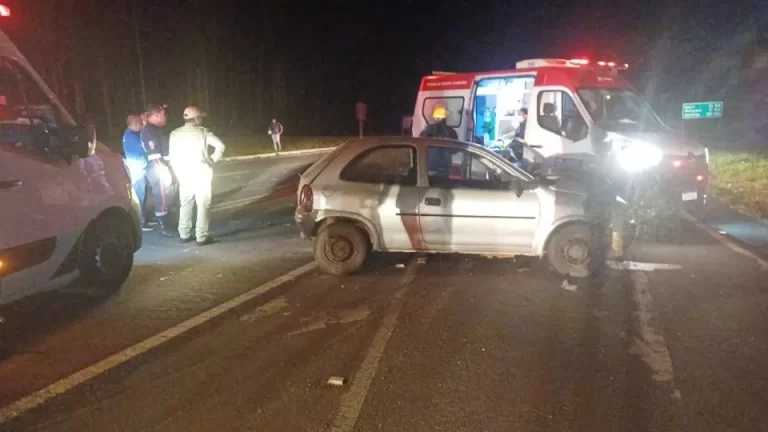 Motorista bêbado deixa cinco pessoas feridas em acidente na BR-153