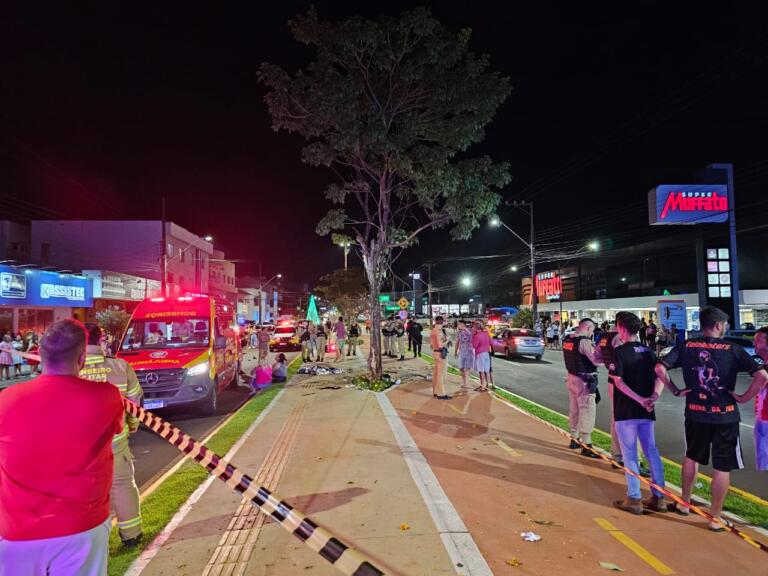IMAGENS FORTES: Vídeo mostra acidente que matou criança de três anos em Toledo