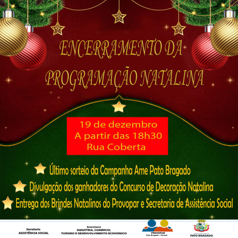 Pato Bragado encerra programação natalina em três atos principais na quinta-feira