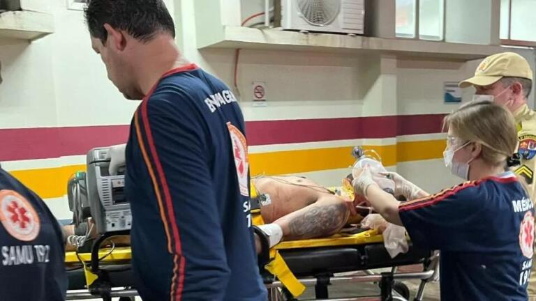 Homem fica em estado grave ao ser baleado na cabeça e na boca em Foz do Iguaçu