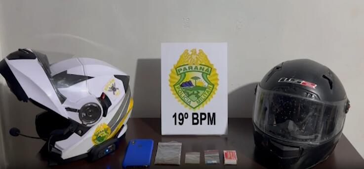 Jovem de 19 anos é preso com drogas e moto adulterada em Toledo