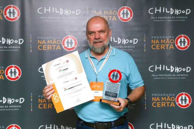 Childhood Brasil reconhece a Itaipu pelos 18 anos de parceria