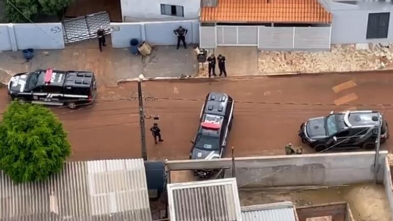 Grande operação policial em Guaíra cumpriu onze mandados de busca e apreensão de drogas