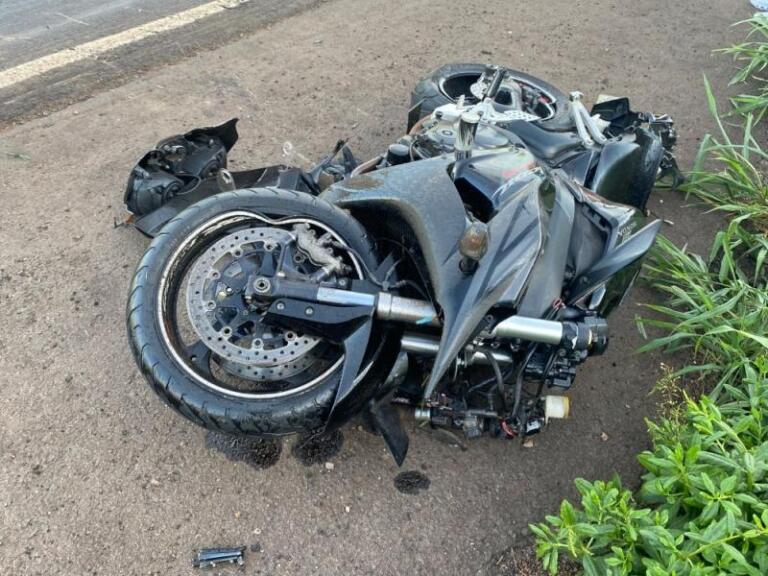 Identificado motociclista que morreu em acidente no Natal na BR-163 entre Guaíra e Mercedes