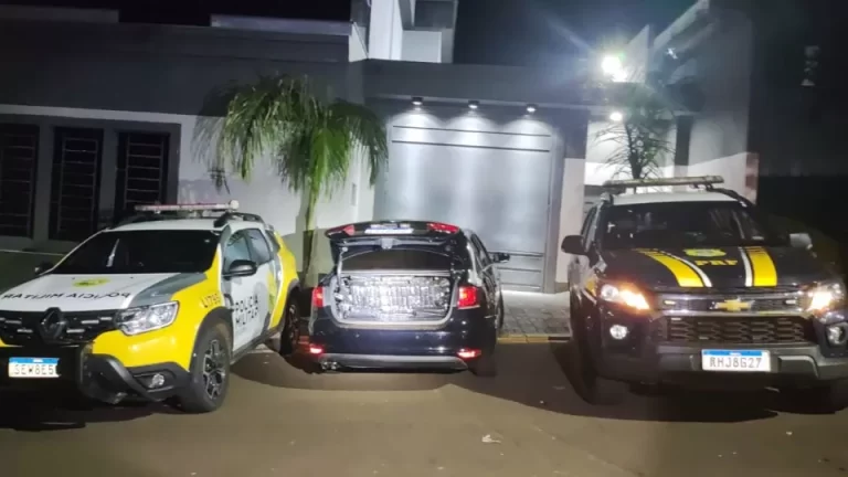 Carro com mais de 700 quilos de maconha é apreendido em Laranjeiras do Sul