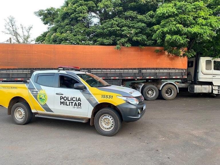 Carreta carregada com fertilizantes é assaltada na BR-163 entre Mercedes e Guaíra