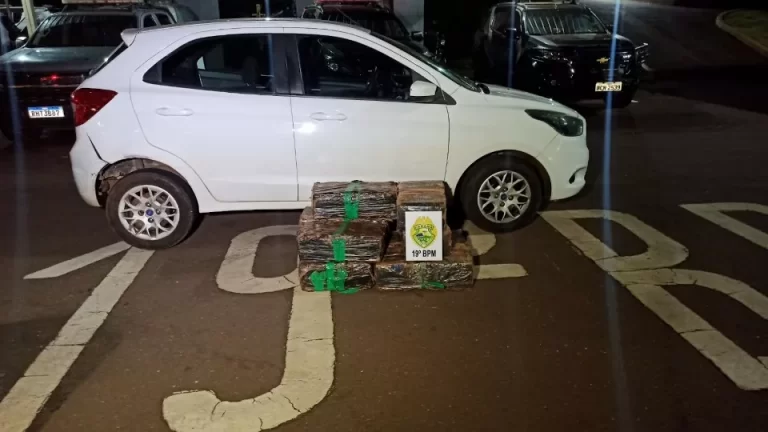 Homem é preso com veículo roubado e 150 quilos de maconha que seria entregue em Cascavel