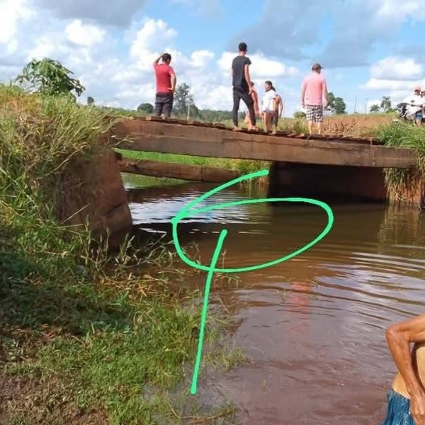 Homem morre afogado em riacho em Saltos del Guairá