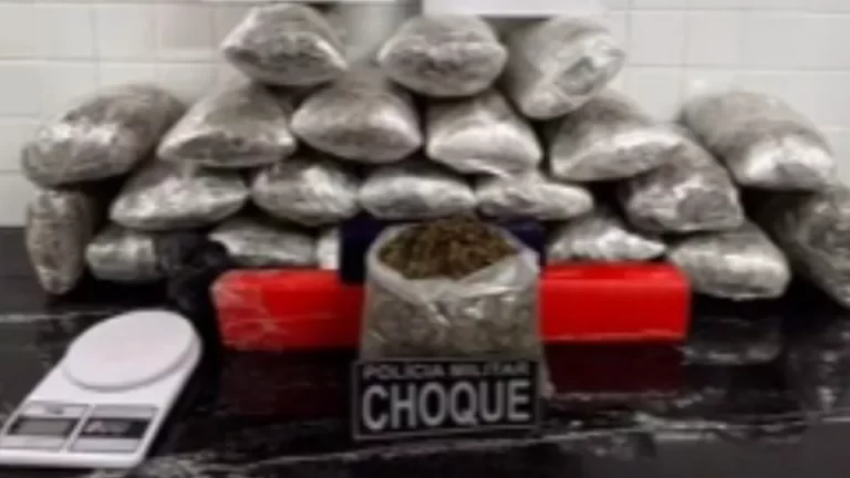 Choque detém jovem com 18 quilos de maconha no bairro Interlagos