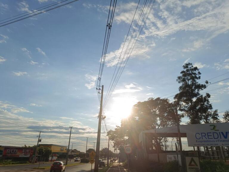 Última segunda-feira de 2025 pode ter pancadas de chuva à tarde em Marechal Rondon