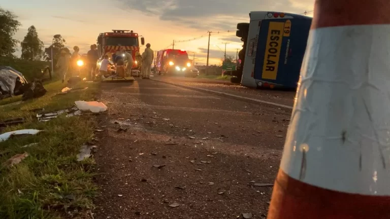 Condutor de micro-ônibus morre em grave acidente em Santa Tereza do Oeste