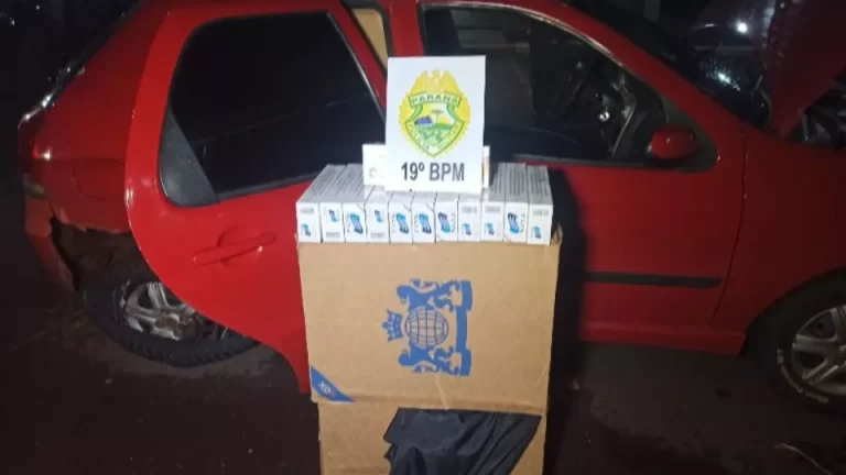 Motorista é preso após perseguição policial e apreensão de carga de cigarros em Toledo