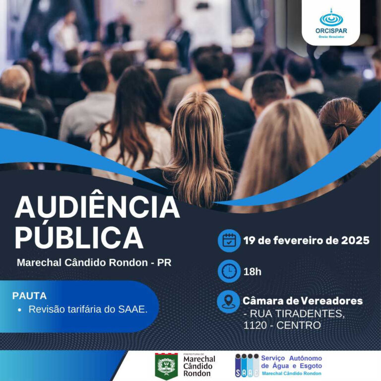 Saae promove nesta quarta-feira audiência pública para debater revisão tarifária