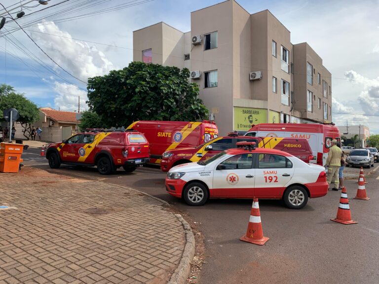 Bebê de um ano fica inconsciente ao cair do 2° andar de prédio em Cascavel