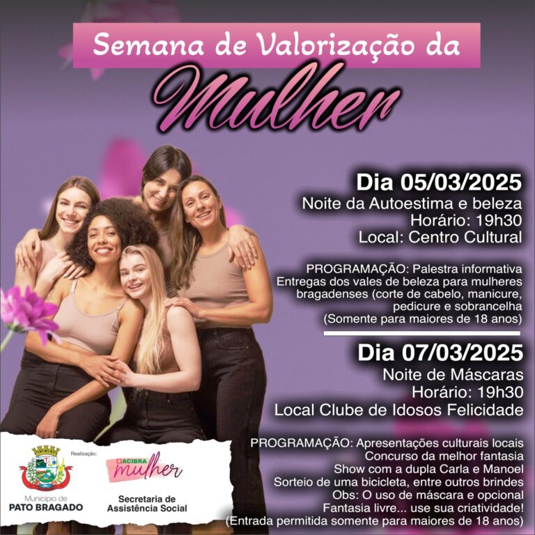 Pato Bragado anuncia programação especial para celebrar o Dia da Mulher