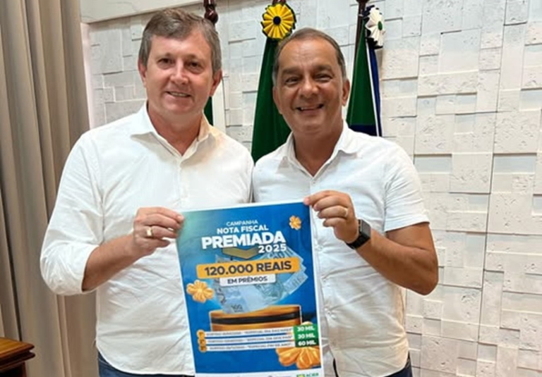 Programa Nota Fiscal Premiada de Entre Rios do Oeste vai distribuir R$ 120 mil em prêmios