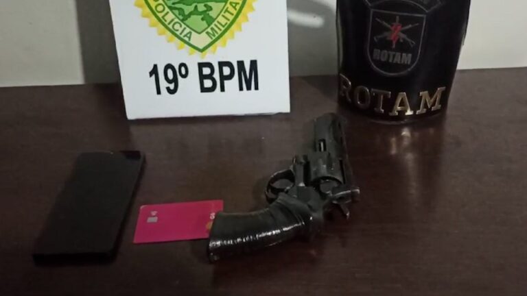 Mãe e filha são assaltadas a mão armada em Toledo, o suspeito é preso com revólver e objetos roubados