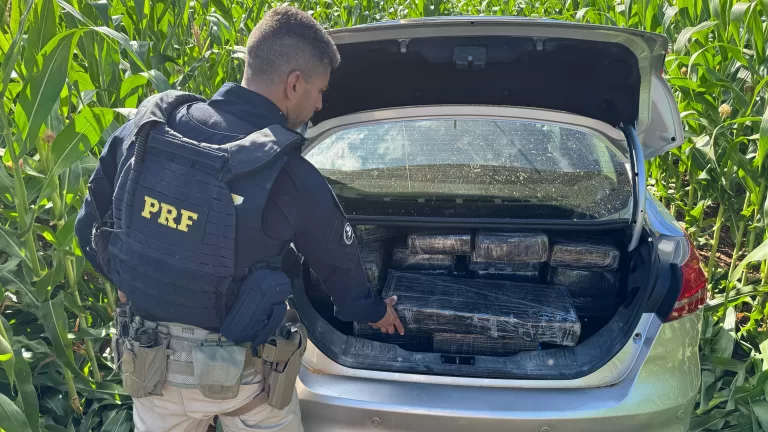Após perseguição, PRF apreende meia tonelada de maconha em Nova Santa Rosa; veja vídeo