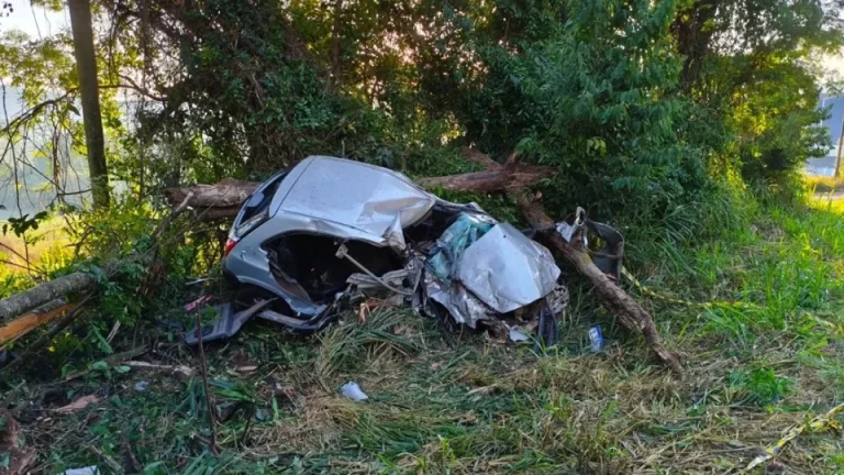 Dois jovens morrem em grave acidente na PR-493