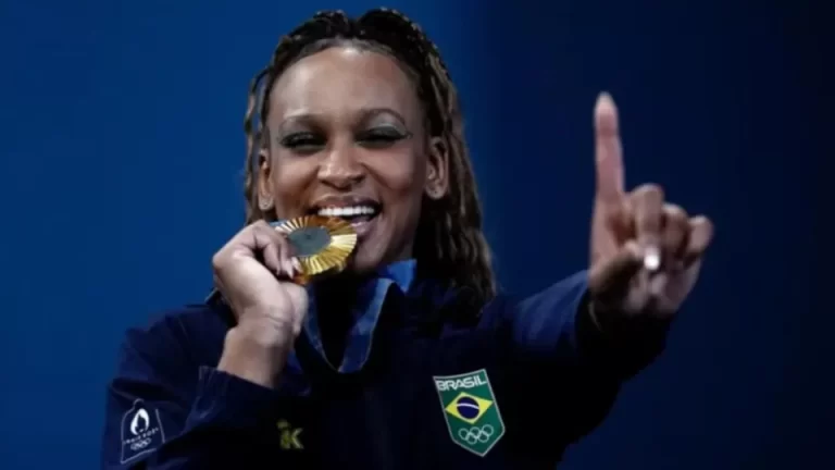 Rebeca Andrade é indicada ao Oscar do Esporte