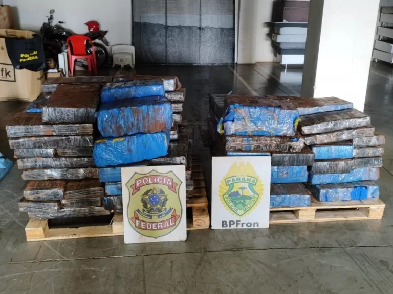 Polícia apreende mais de uma tonelada de maconha em Guaíra