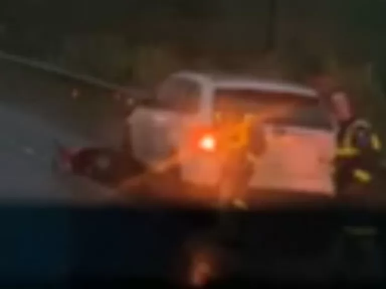 Motociclista fica ferido em acidente na BR-163 entre Guaíra e Mercedes