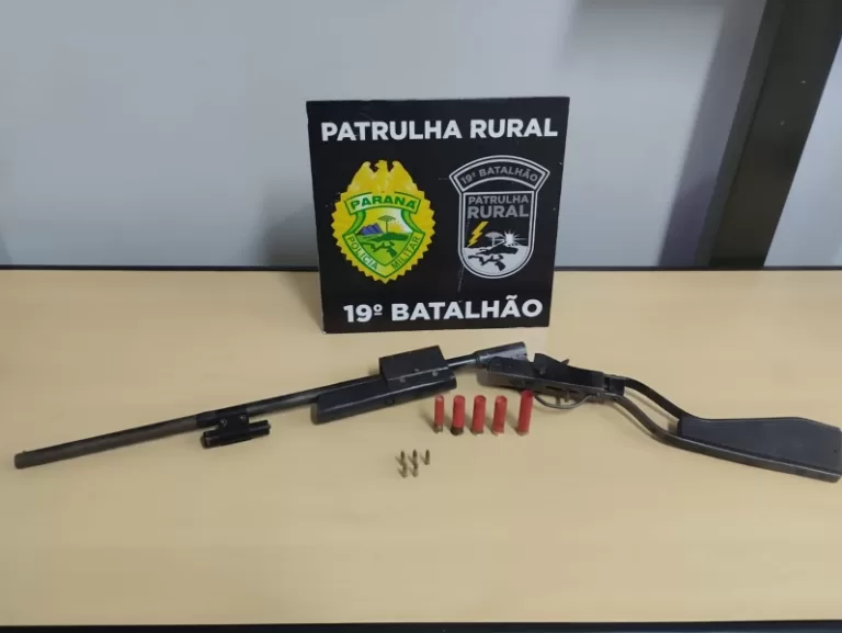 Patrulha Rural prende homem com arma artesanal e munições em Marechal Rondon