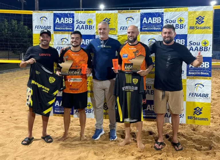 Rafinha Muller e Felipe conquistam o Torneio Aberto AABB Verão Marechal de Futevôlei