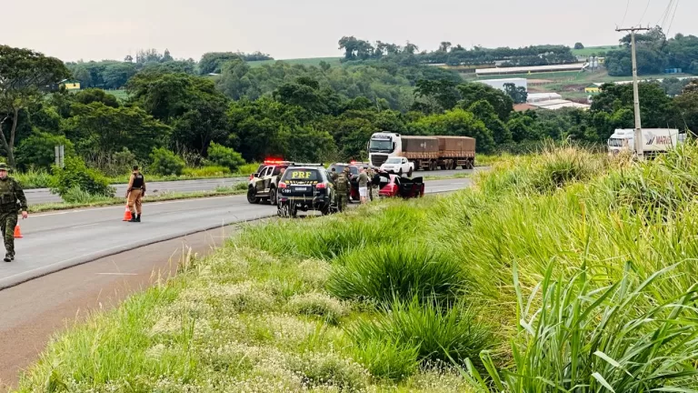 Polícia troca tiro com criminoso próximo a Quatro Pontes; um baleado