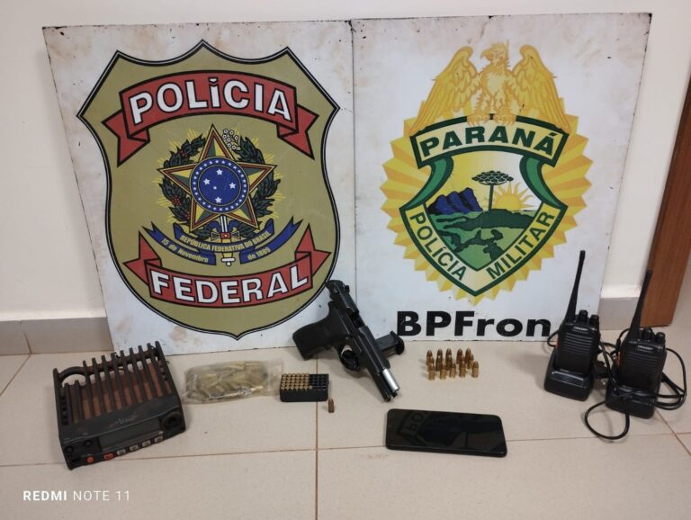 Veículos, armas e munições são apreendidos em propriedade rural em Marechal Rondon