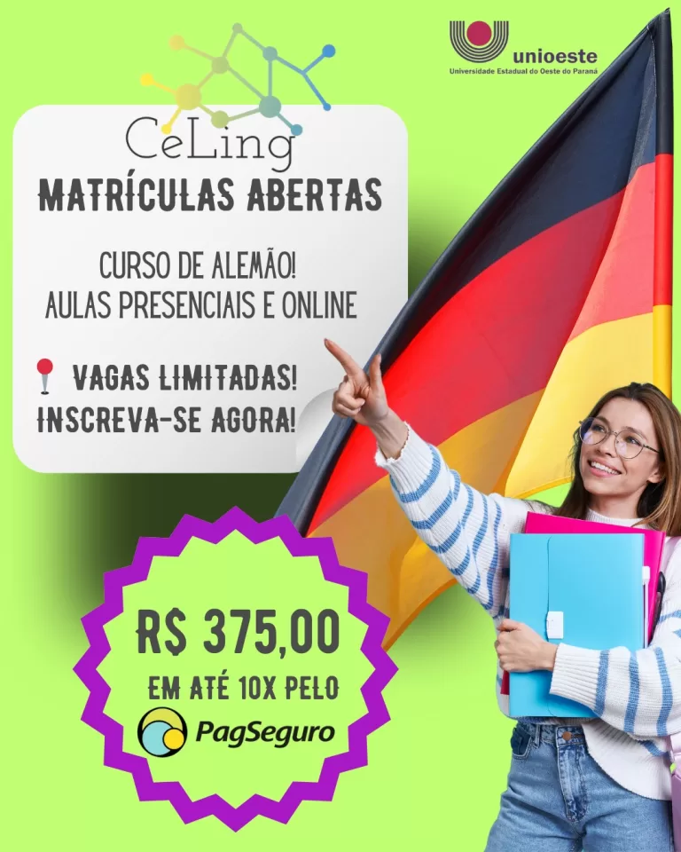 Abertas matrículas para o curso de alemão no Celing da Unioeste