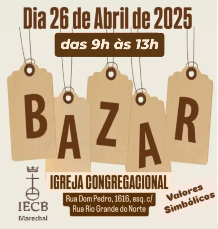 IECB promove 13° Bazar dos Trocados neste sábado em Marechal Rondon