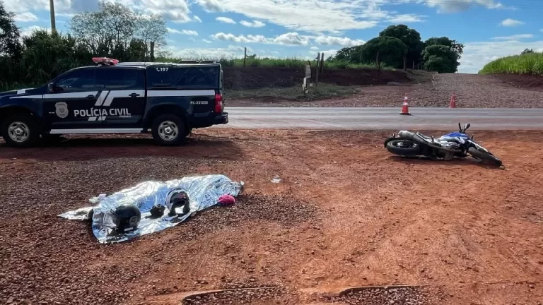 Homem morre após cair de moto na PR 182 em Palotina