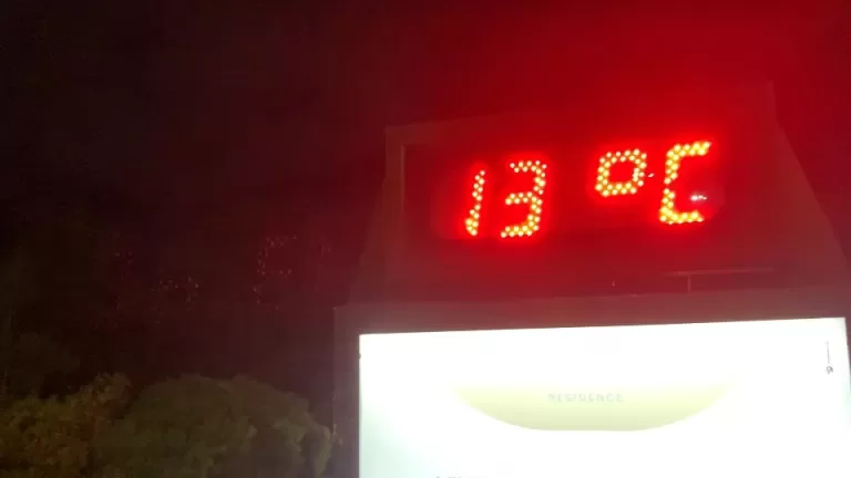 Primeira massa de ar frio provoca temperaturas baixas em toda a região